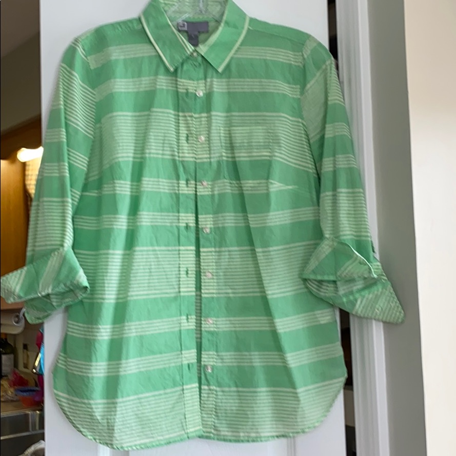 Button Down 3/4 Length Button Down